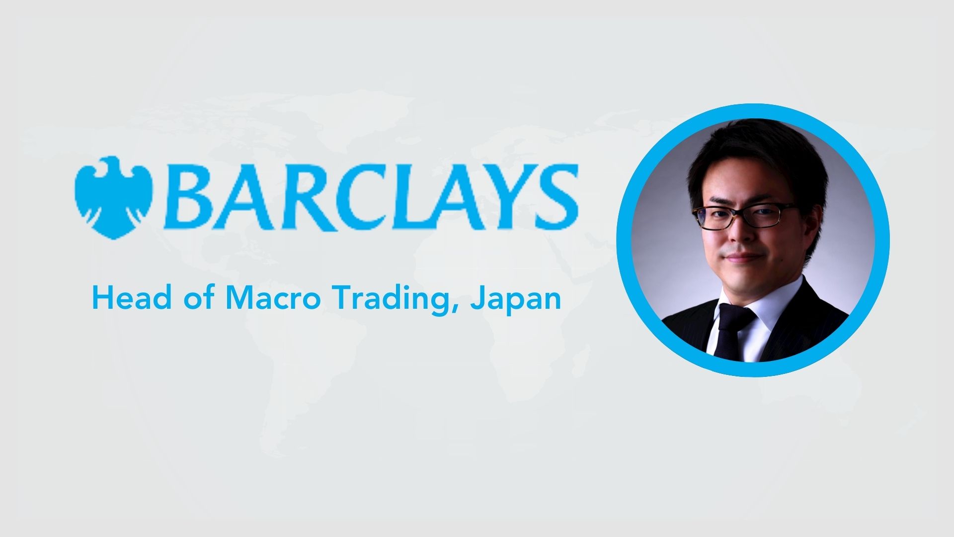 Yoichi Takemura Joins Barclays as Head of Macro Trading, Japan