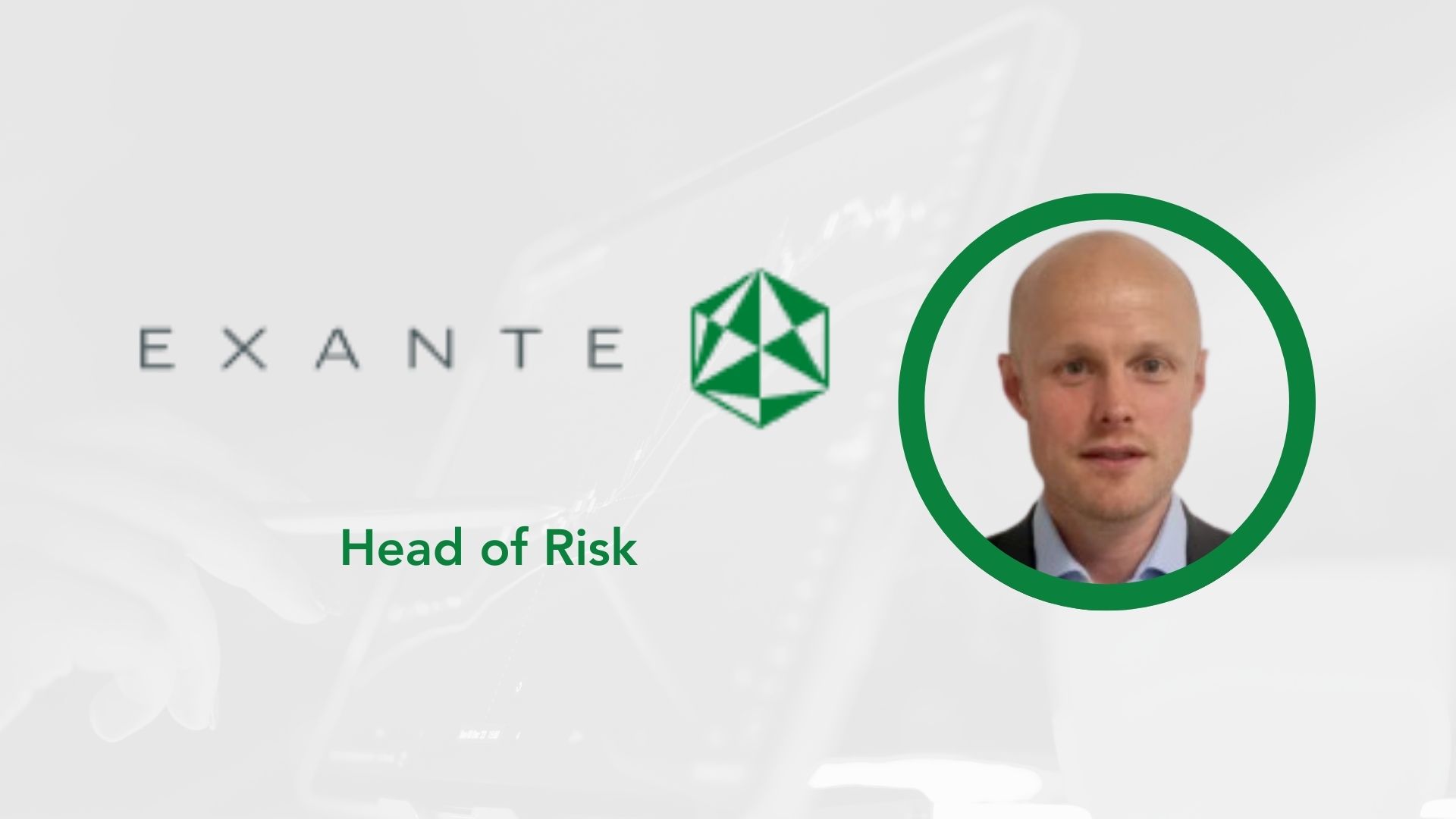 EXANTE Appoints Robert Parker as Head of Risk 