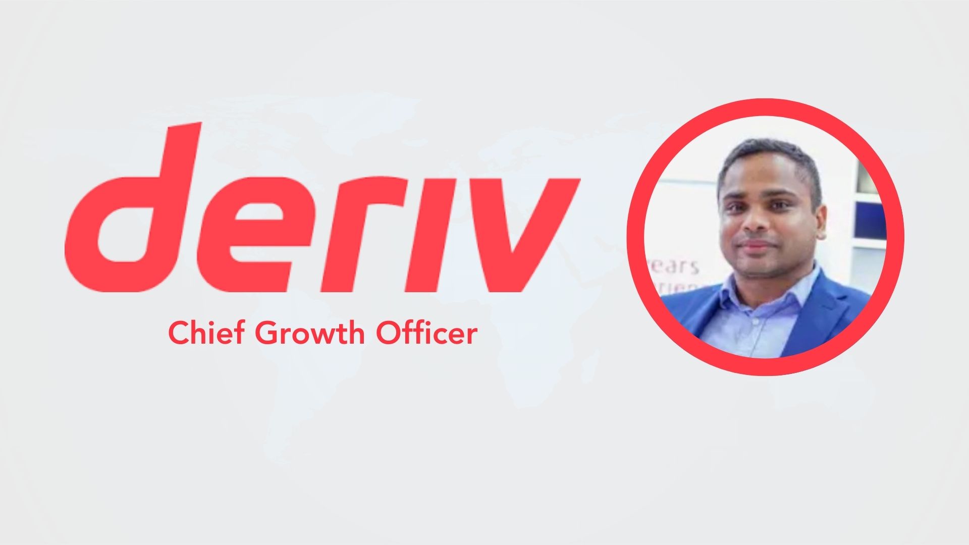 Prakash Bhudia Joins Deriv as Chief Growth Officer.